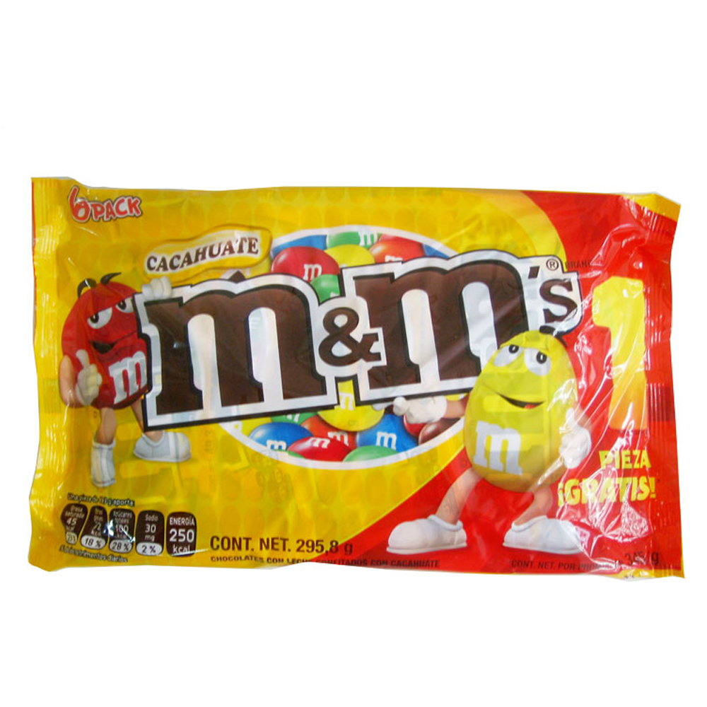 Paquete de chocolates M&M